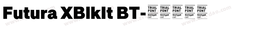 Futura XBlkIt BT字体转换